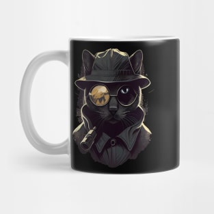 Detective cat Mug